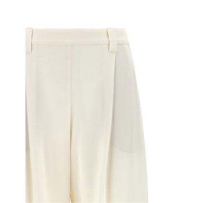 Brunello Cucinelli Beige Viscose Casual Pants
