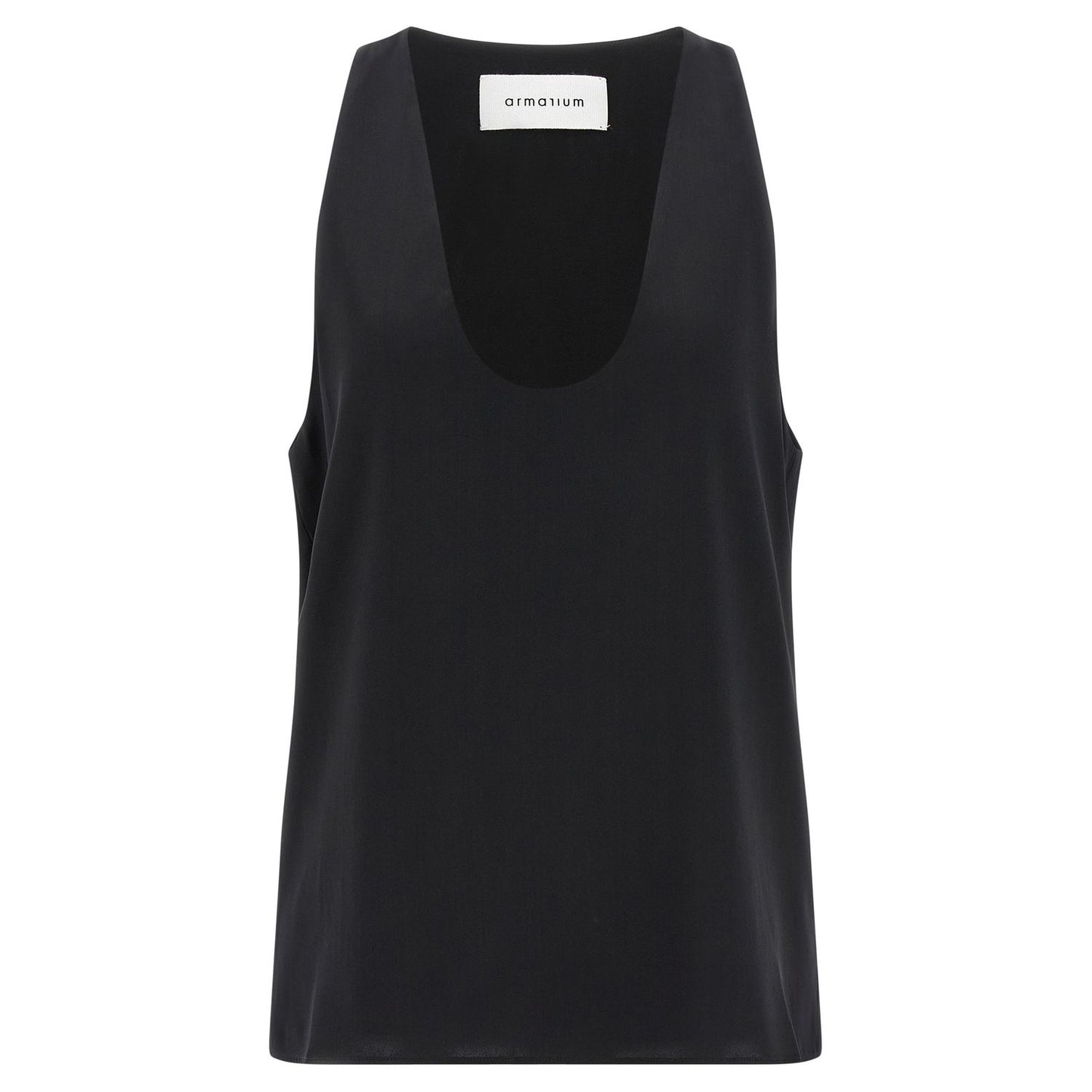 Armarium Black Silk Tank Tops