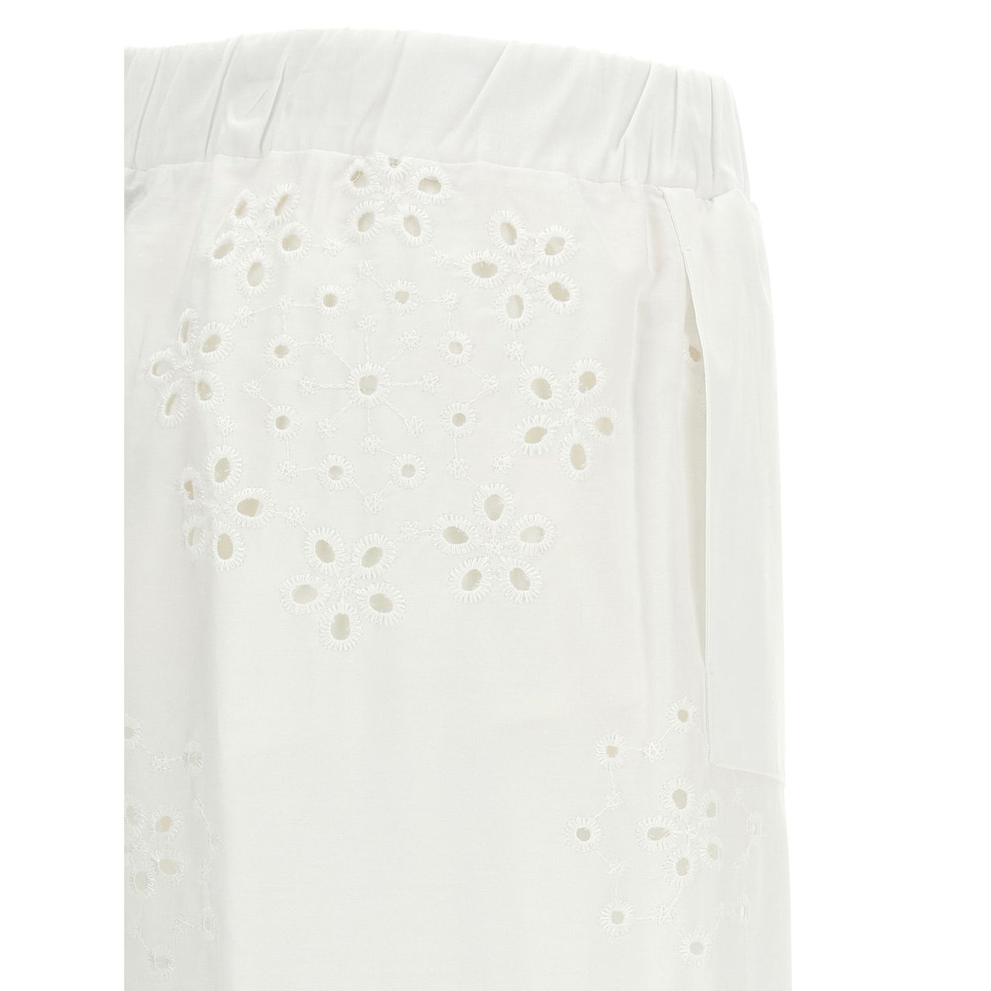 Herno White Cotton Casual Pants
