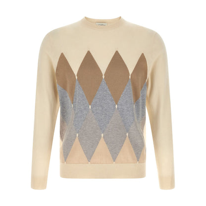 Ballantyne Beige Cotton Cardigan