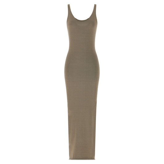 Entire Studios Beige Cotton Midi Dress