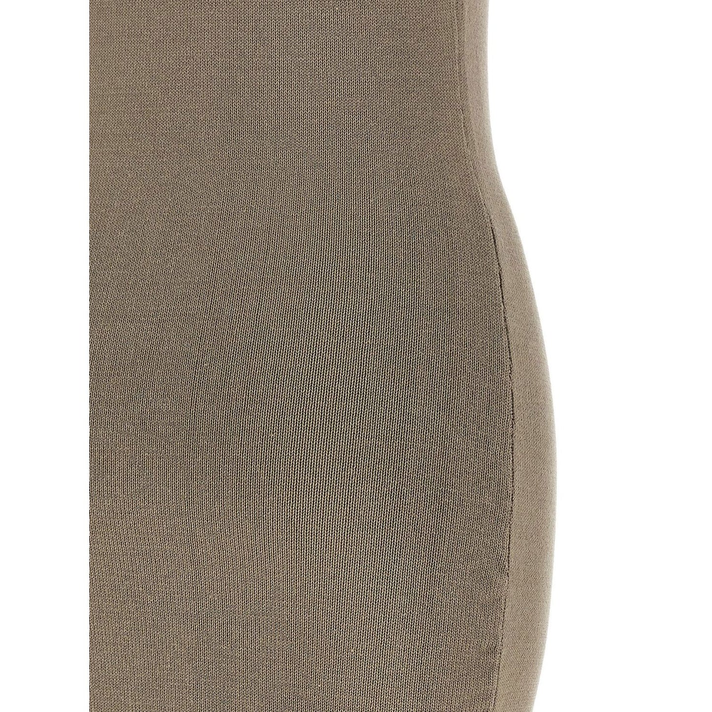 Entire Studios Beige Cotton Midi Dress