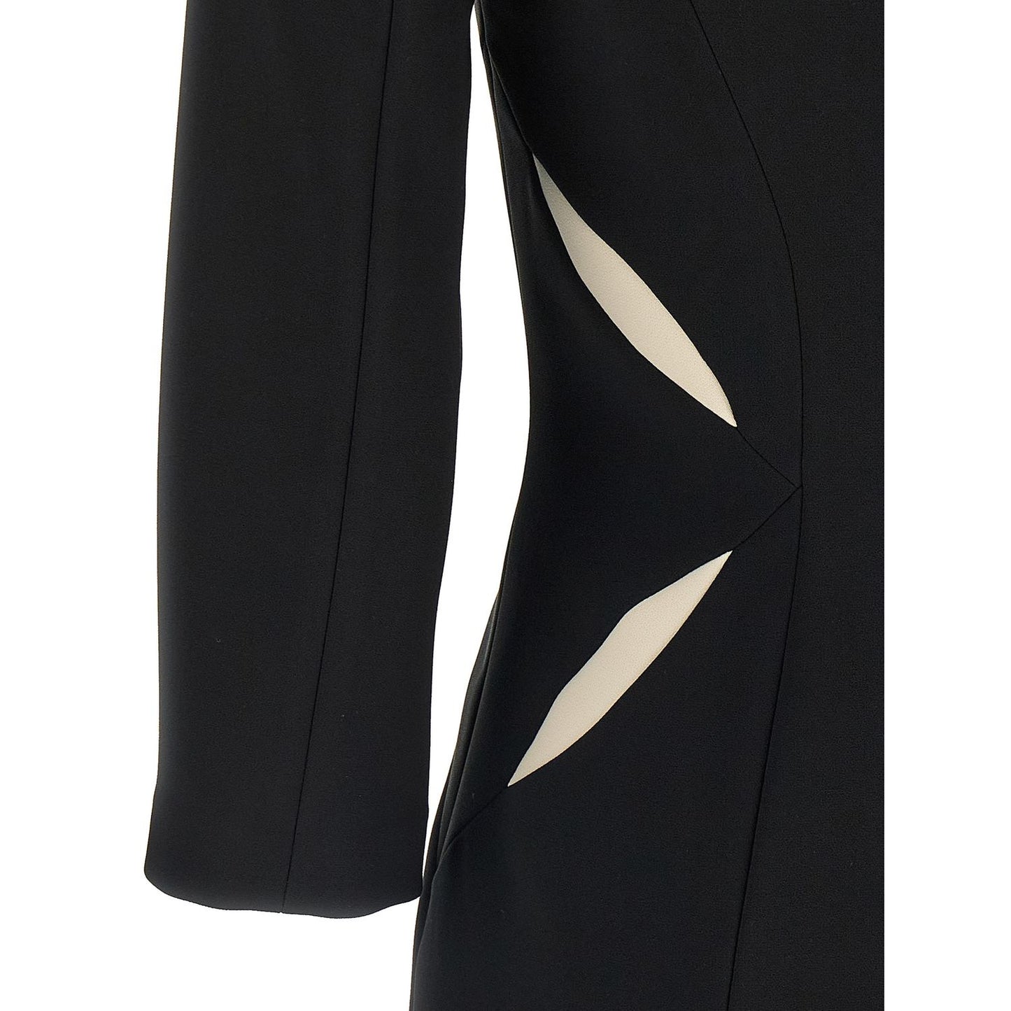 Elisabetta Franchi Bicolor Polyester Short Dress