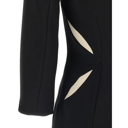 Elisabetta Franchi Bicolor Polyester Short Dress