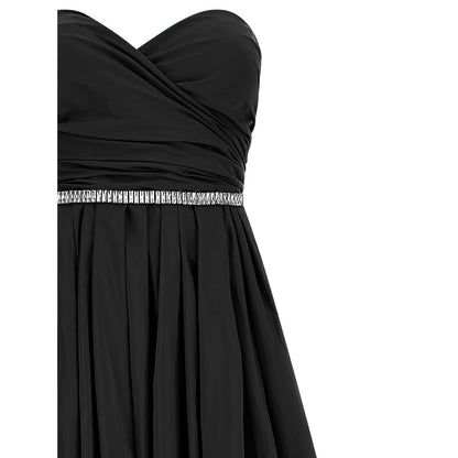 PINKO Black Polyester Long Dress
