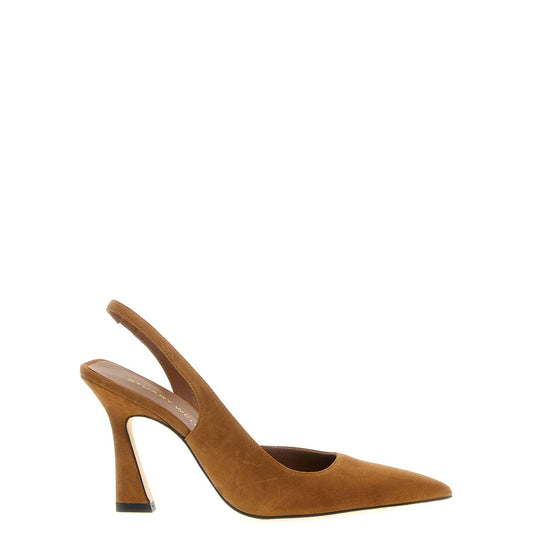 Stuart Weitzman Brown Goatskin High Heel Pumps