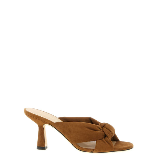 Stuart Weitzman Brown Polyethylene Stiletto Heel Sandals