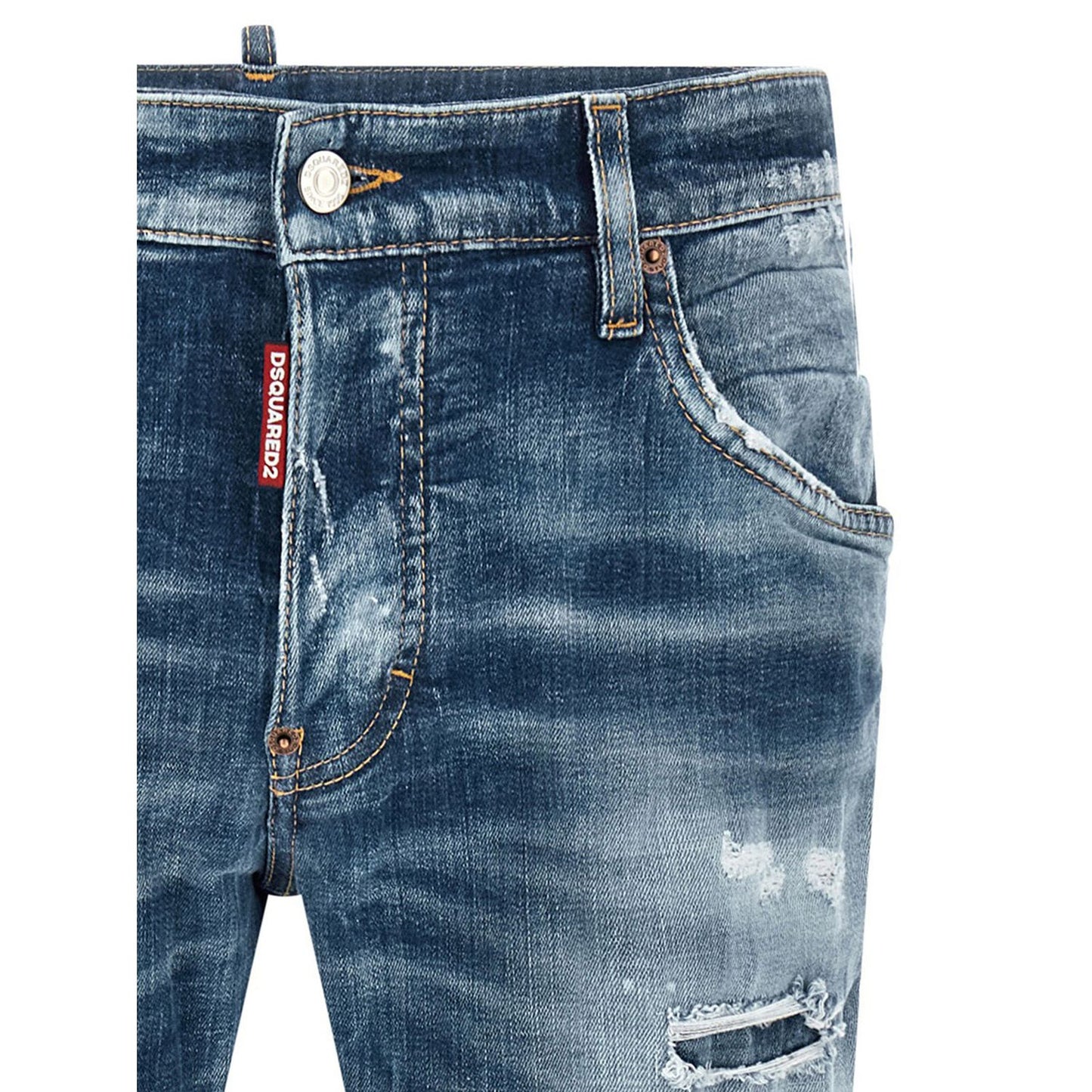 Dsquared² Blue Cotton Boyfriend Jeans