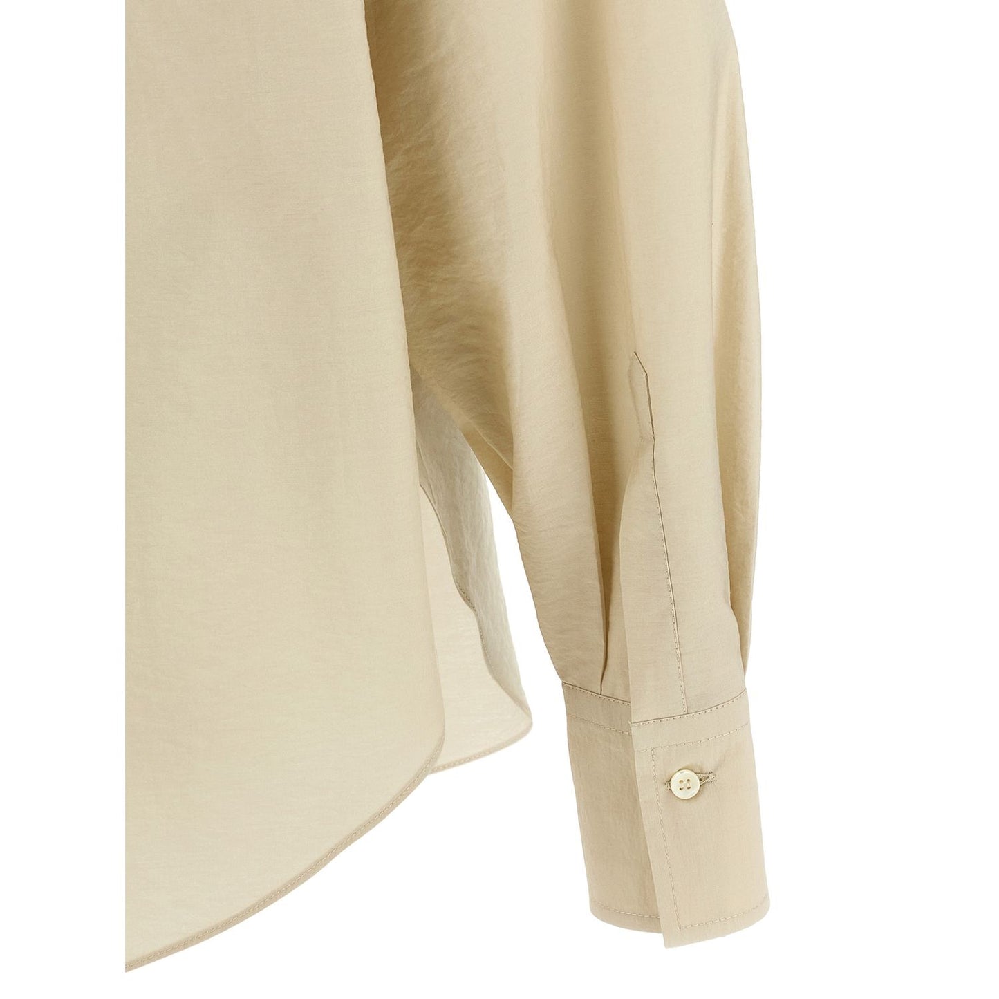 Brunello Cucinelli Beige Cotton Blouse