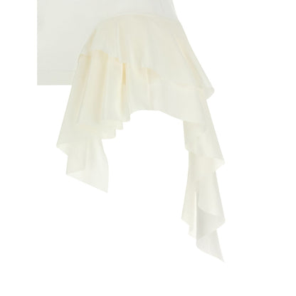 Alexander McQueen White Cotton Tank Tops