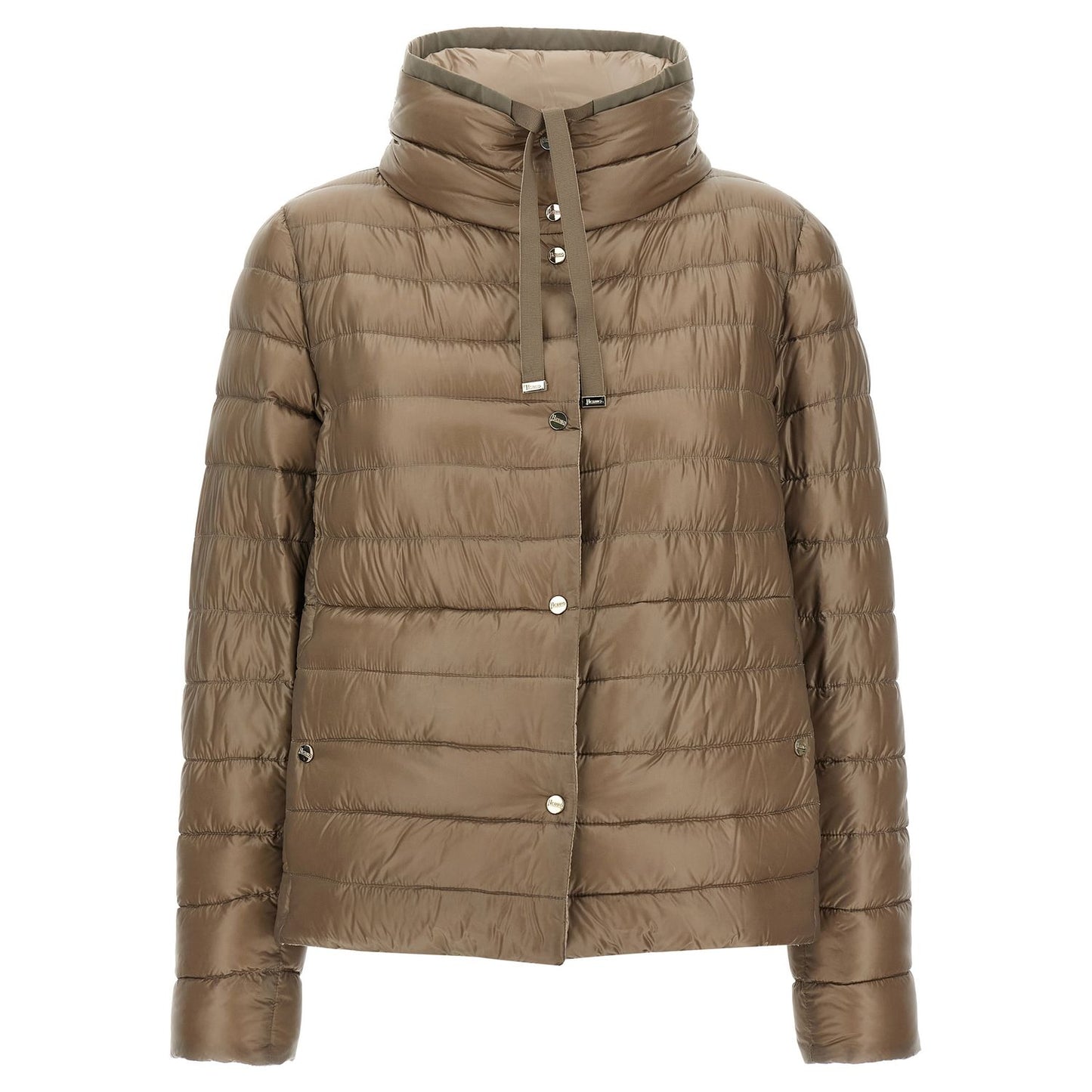 Herno Brown Polyamide Full-Length Jacket