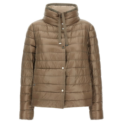Herno Brown Polyamide Full-Length Jacket