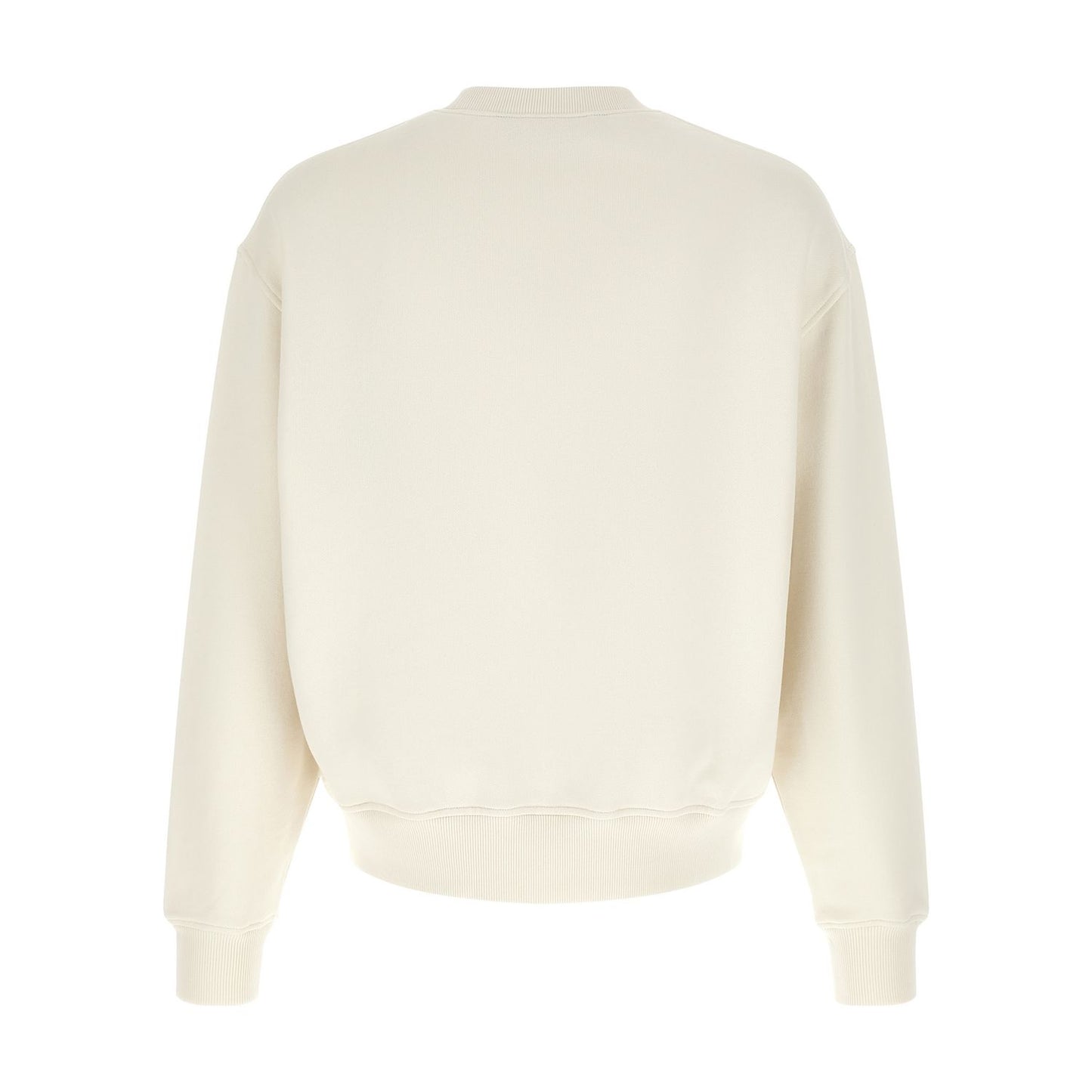 Palm Angels White Cotton Sweatshirt