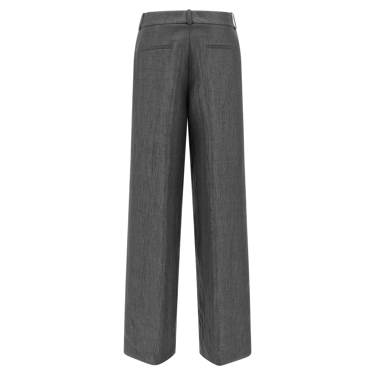 Peserico Gray Linen Casual Pants