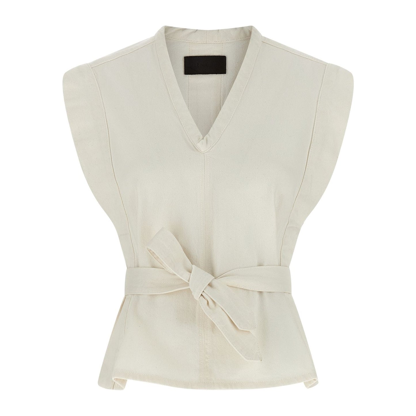Lemaire White Cotton Sleeveless Jacket