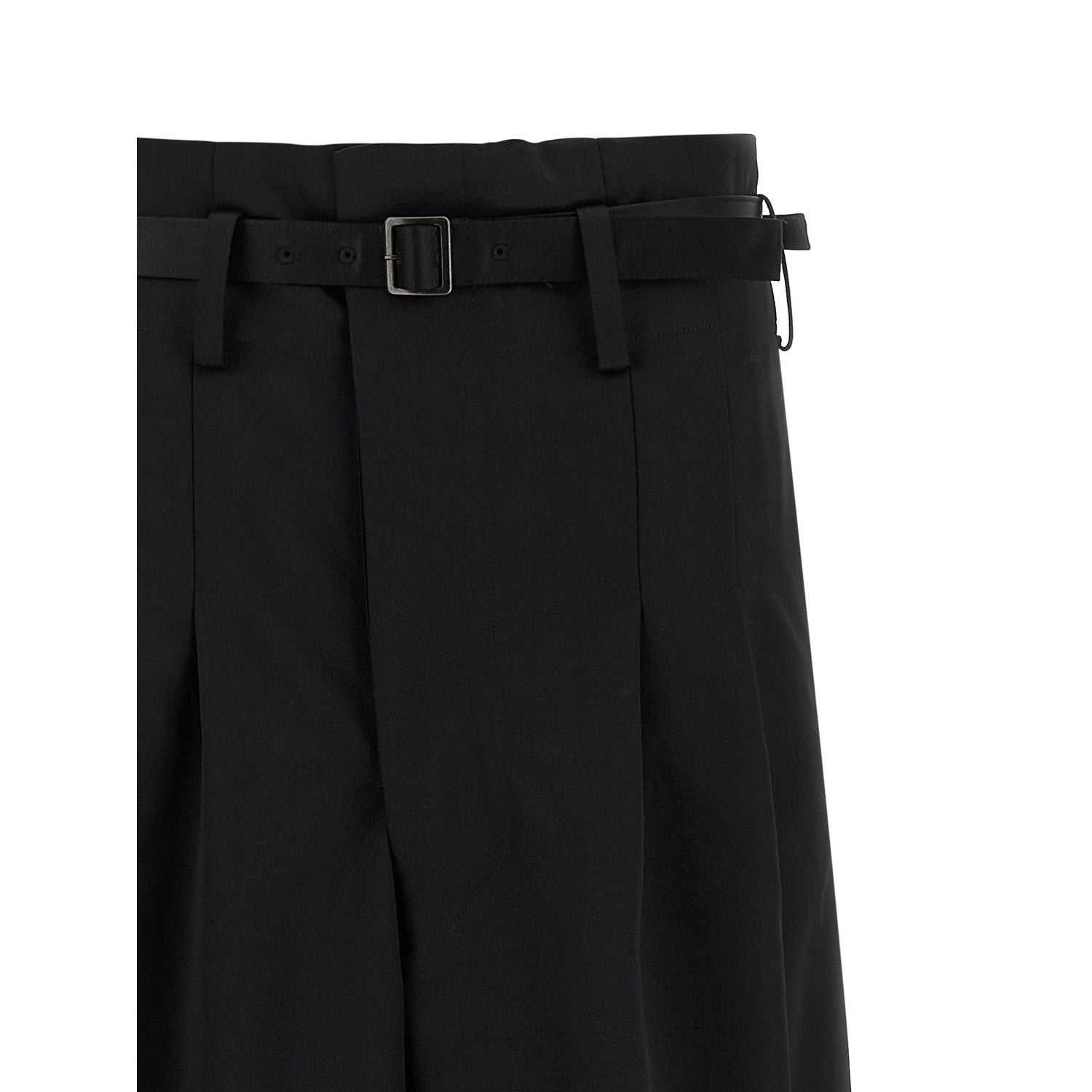Junya Watanabe Black Acetate Flared Pants
