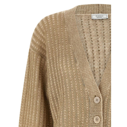 Peserico Beige Viscose Cardigan