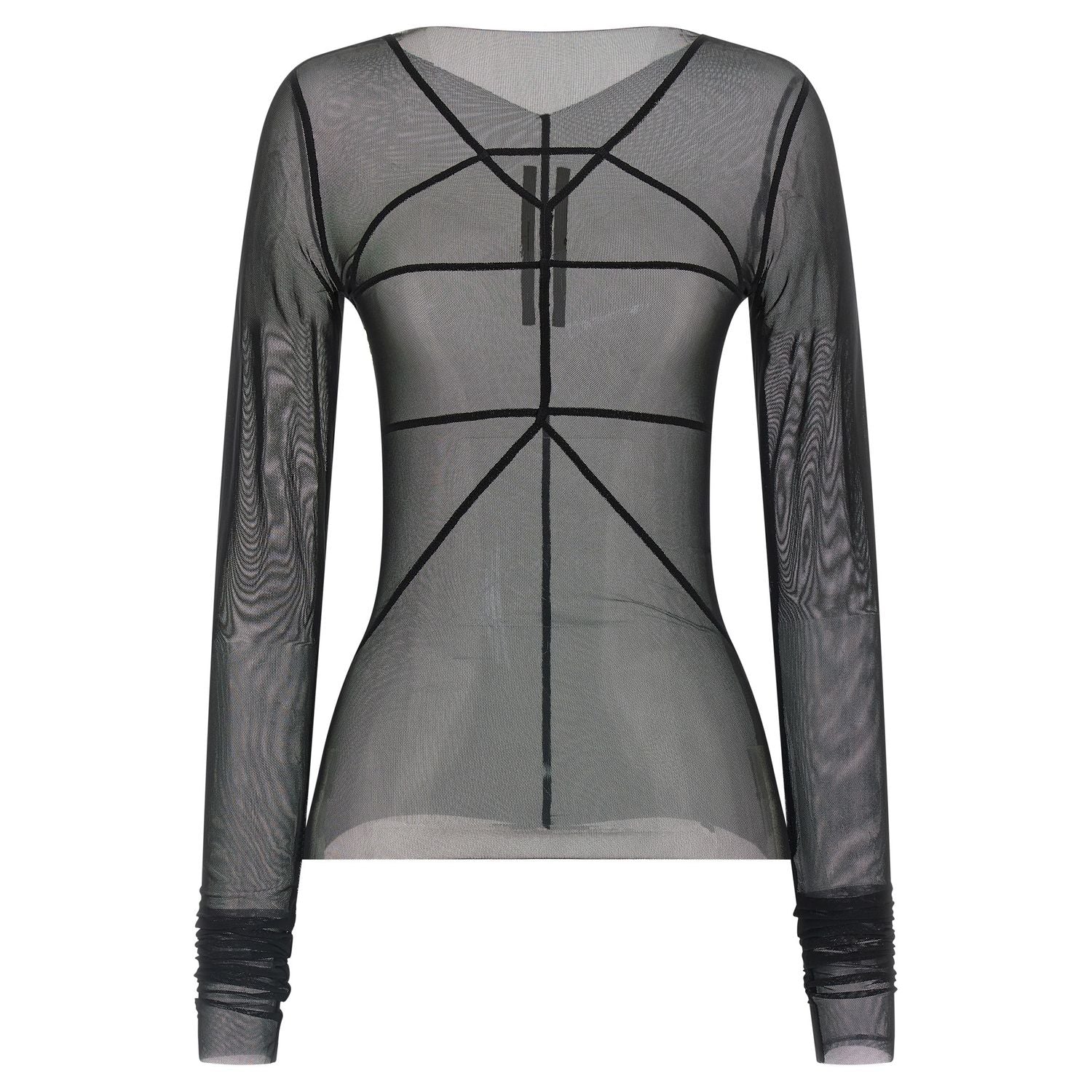 Rick Owens Black Nylon Cardigan
