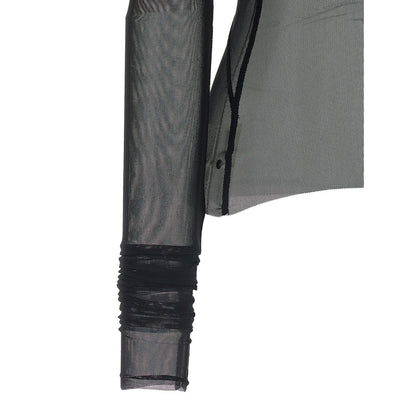 Rick Owens Black Nylon Cardigan