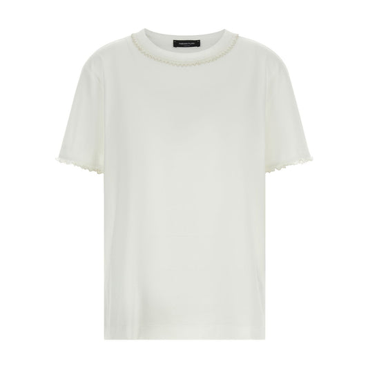 Fabiana Filippi White Cotton T-Shirt