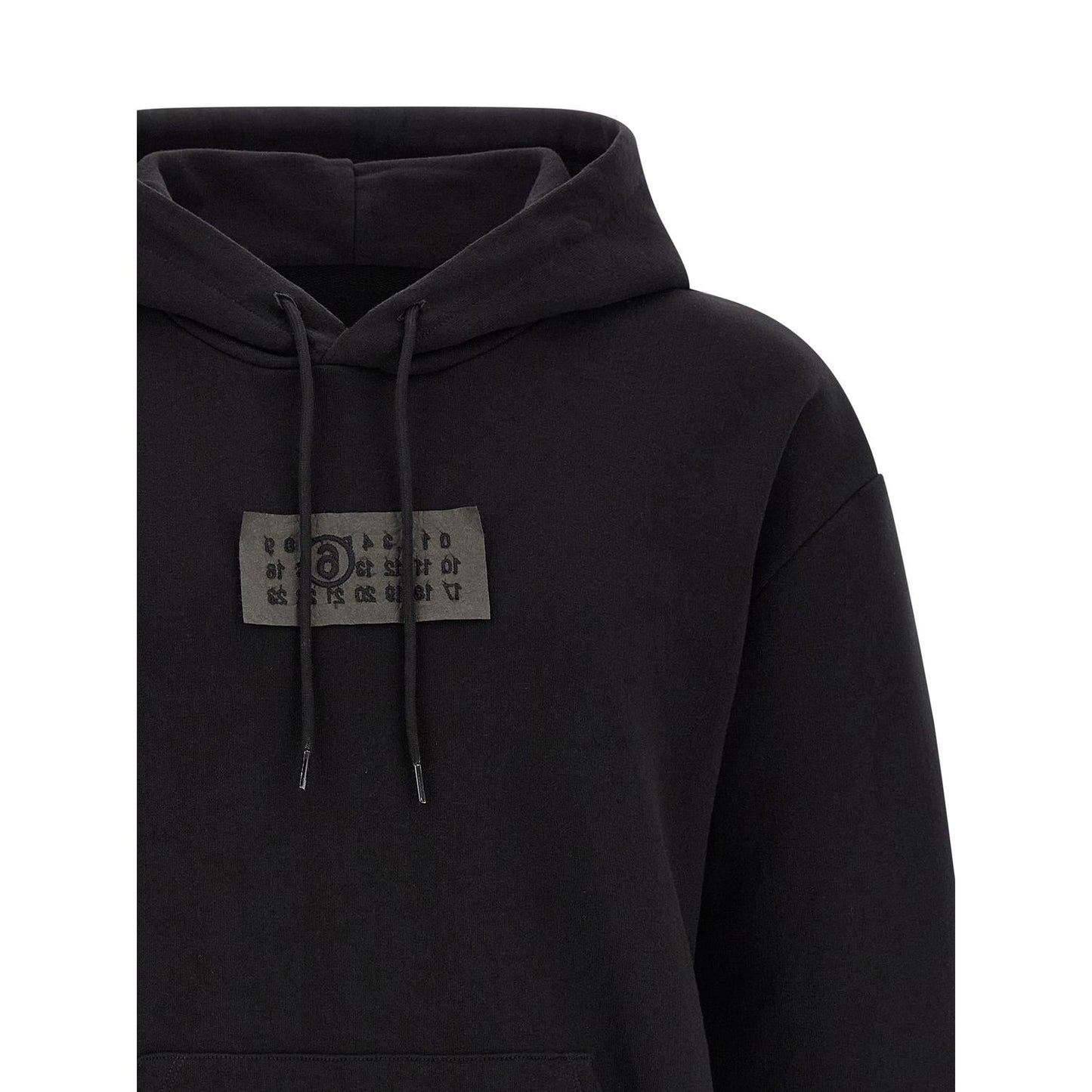 MM6 Maison Margiela Black Cotton Sweatshirt