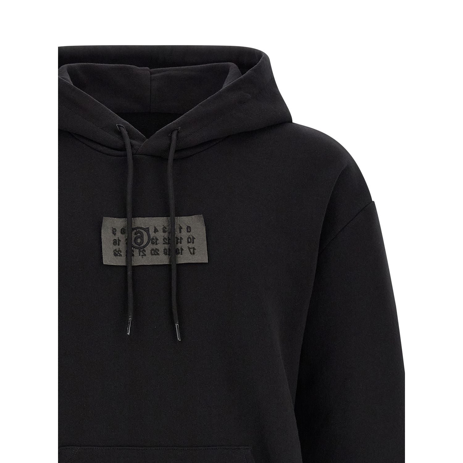 MM6 Maison Margiela Black Cotton Sweatshirt