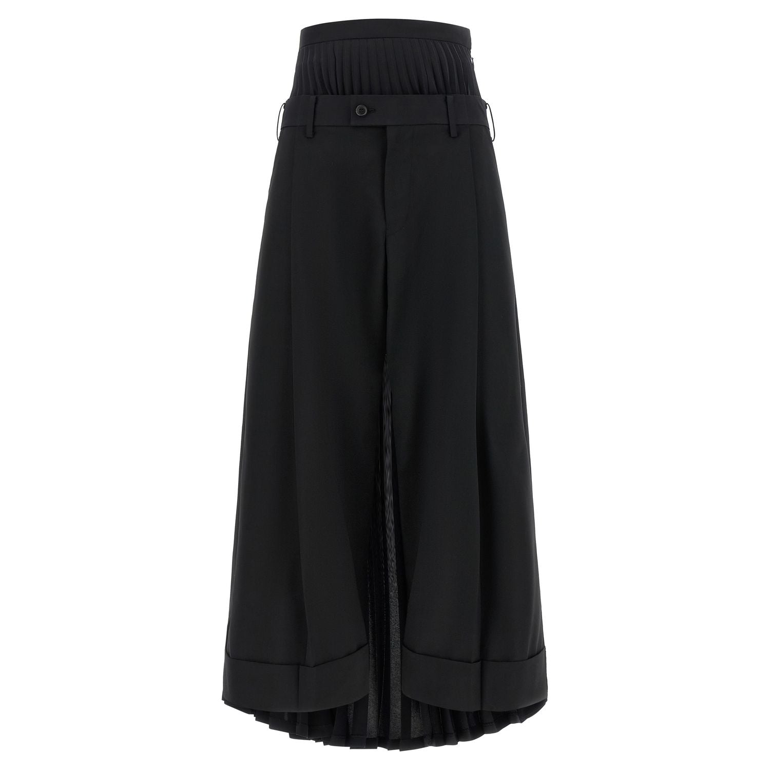 Junya Watanabe Black Wool Pants