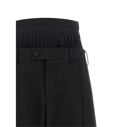 Junya Watanabe Black Wool Pants