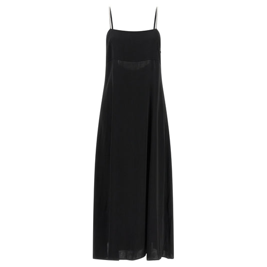 Peserico Black Viscose Long Dress