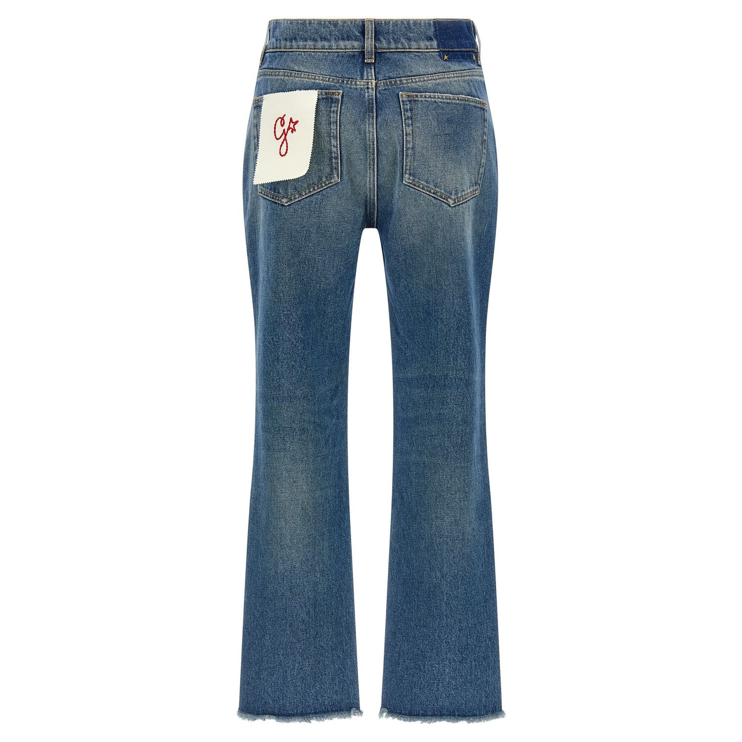 Golden Goose Blue Cotton Flared Jeans