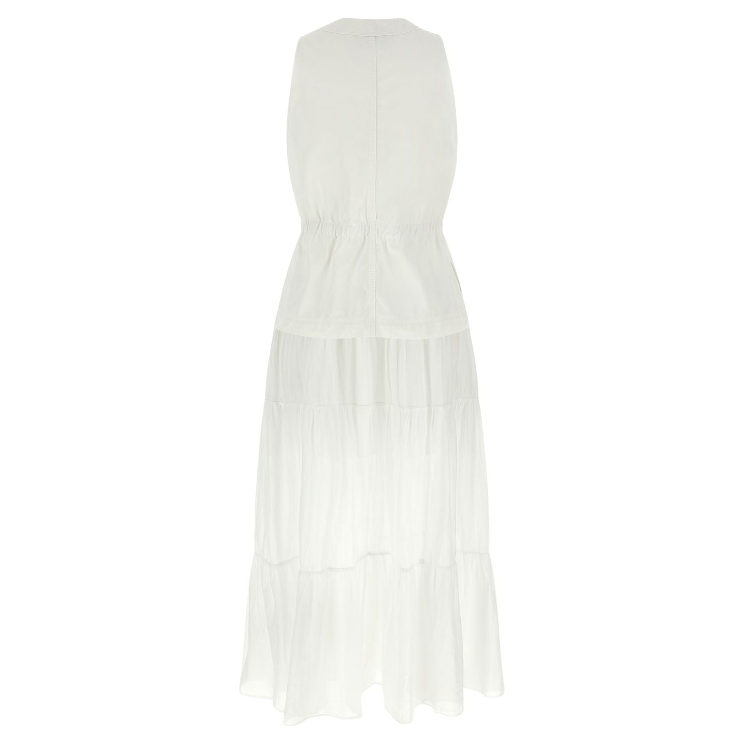 PINKO White Cotton Long Dress
