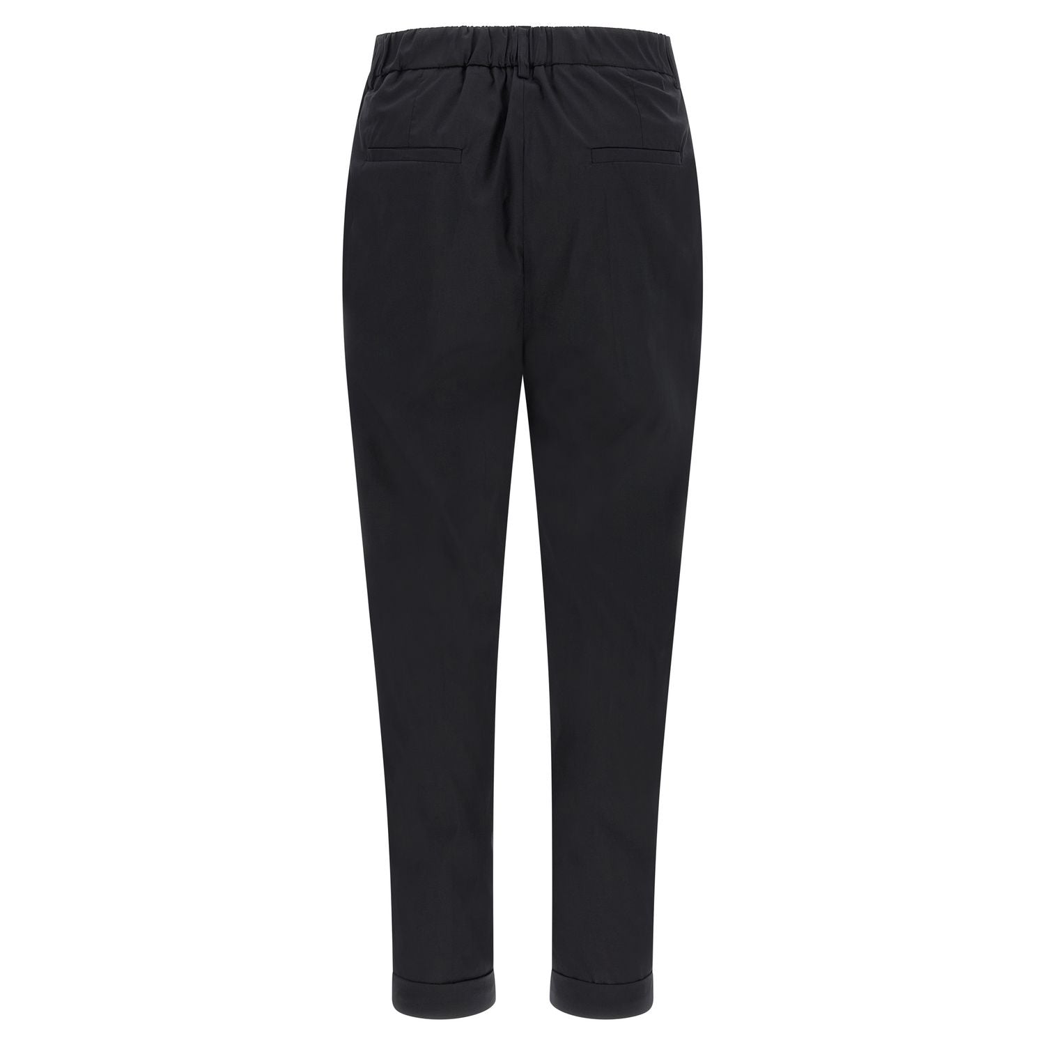 Kiton Black Cotton Casual Pants