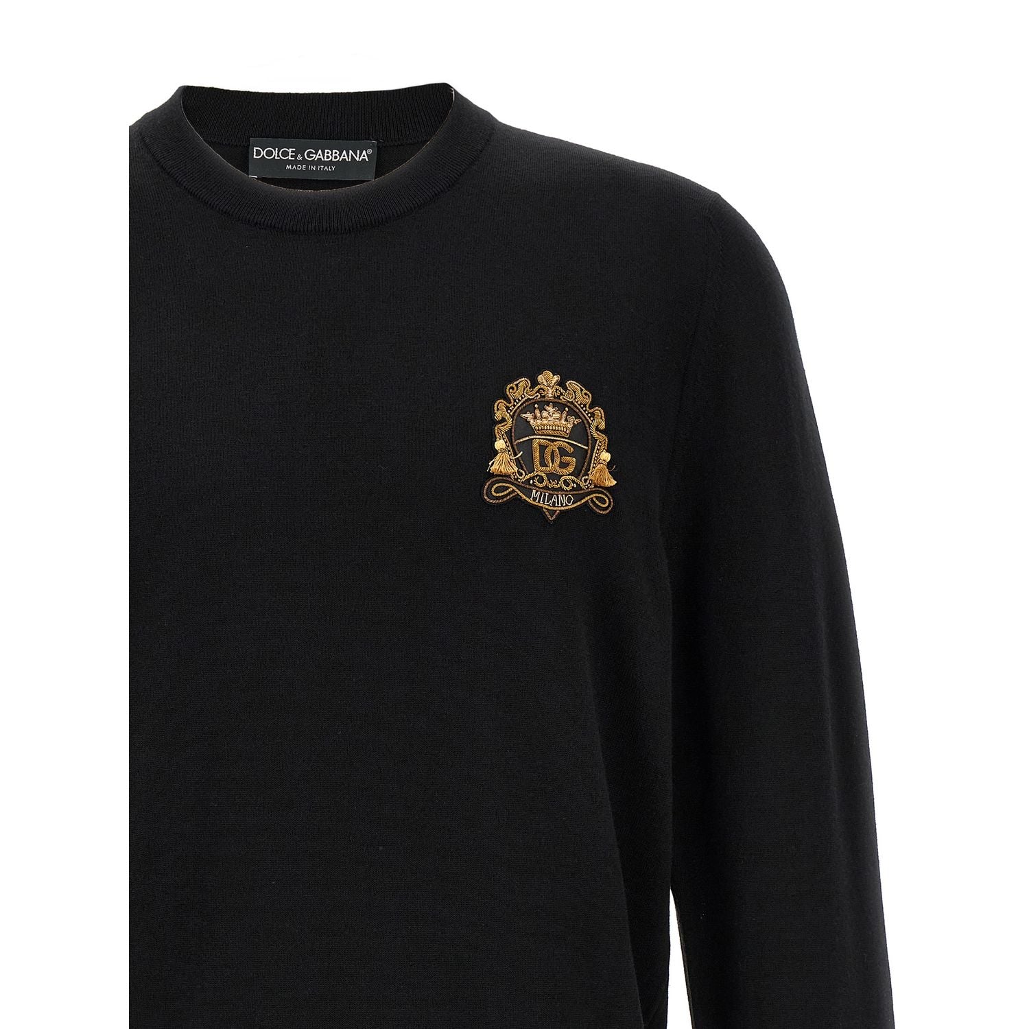 Dolce & Gabbana Black Virgin Wool Cardigan