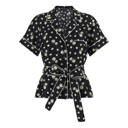 Dolce & Gabbana Black Silk Blouse