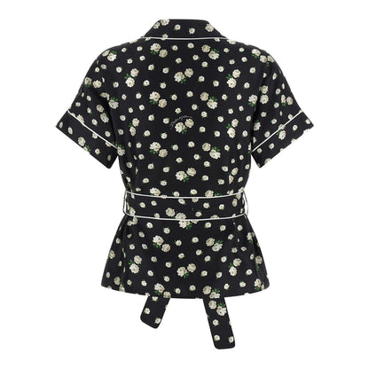 Dolce & Gabbana Black Silk Blouse