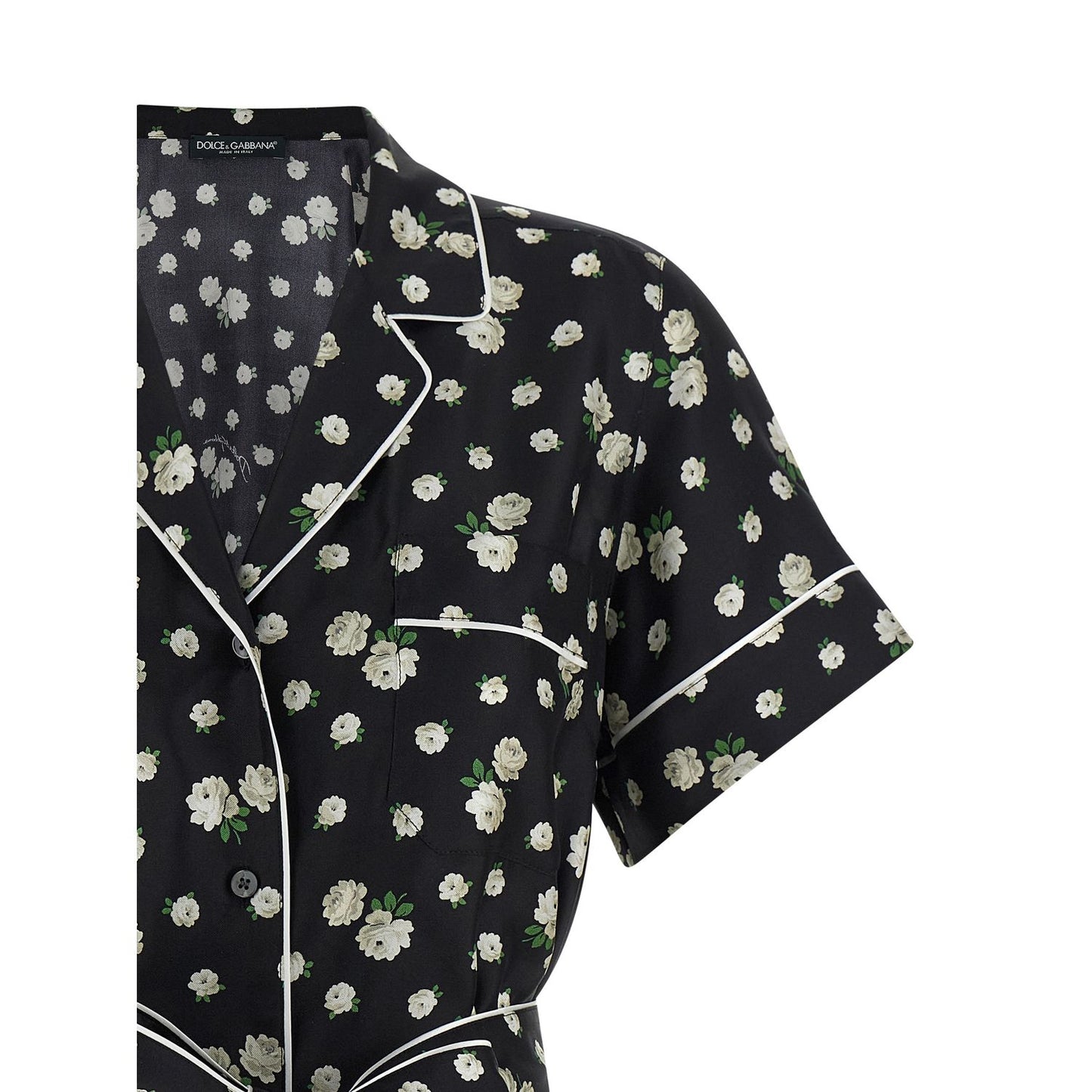 Dolce & Gabbana Black Silk Blouse