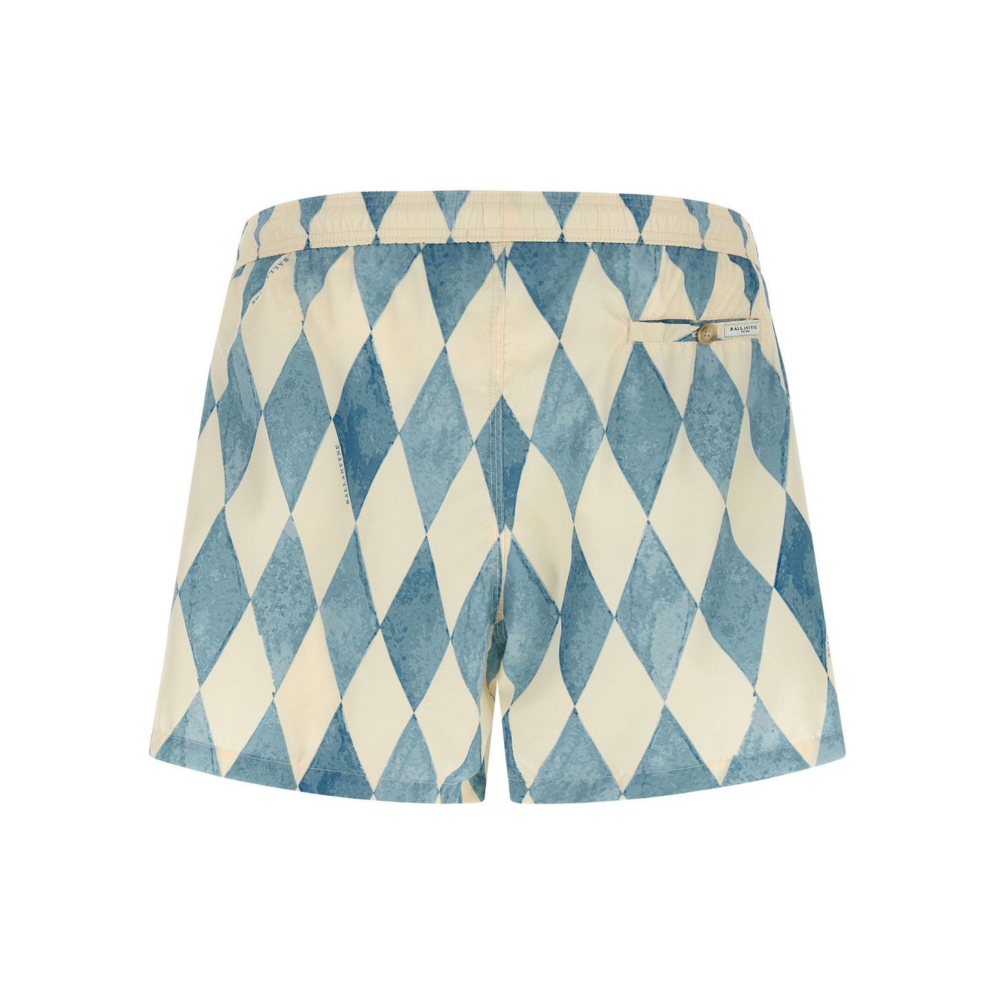 Ballantyne Blue Polyester Swim Shorts