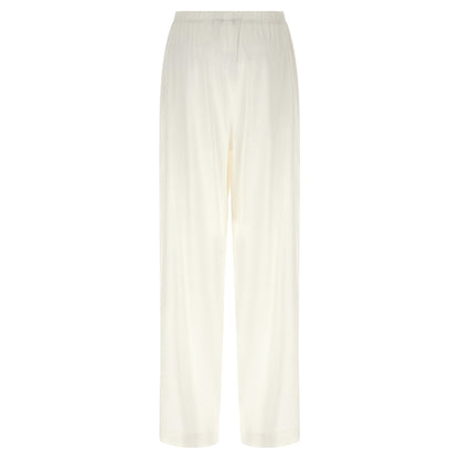 Max Mara White Linen Casual Pants
