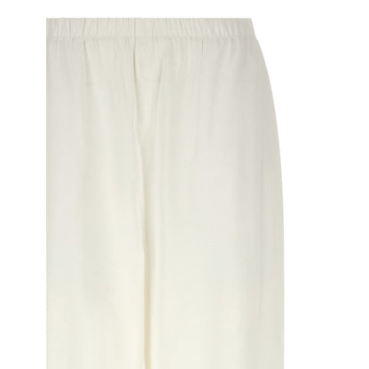 Max Mara White Linen Casual Pants