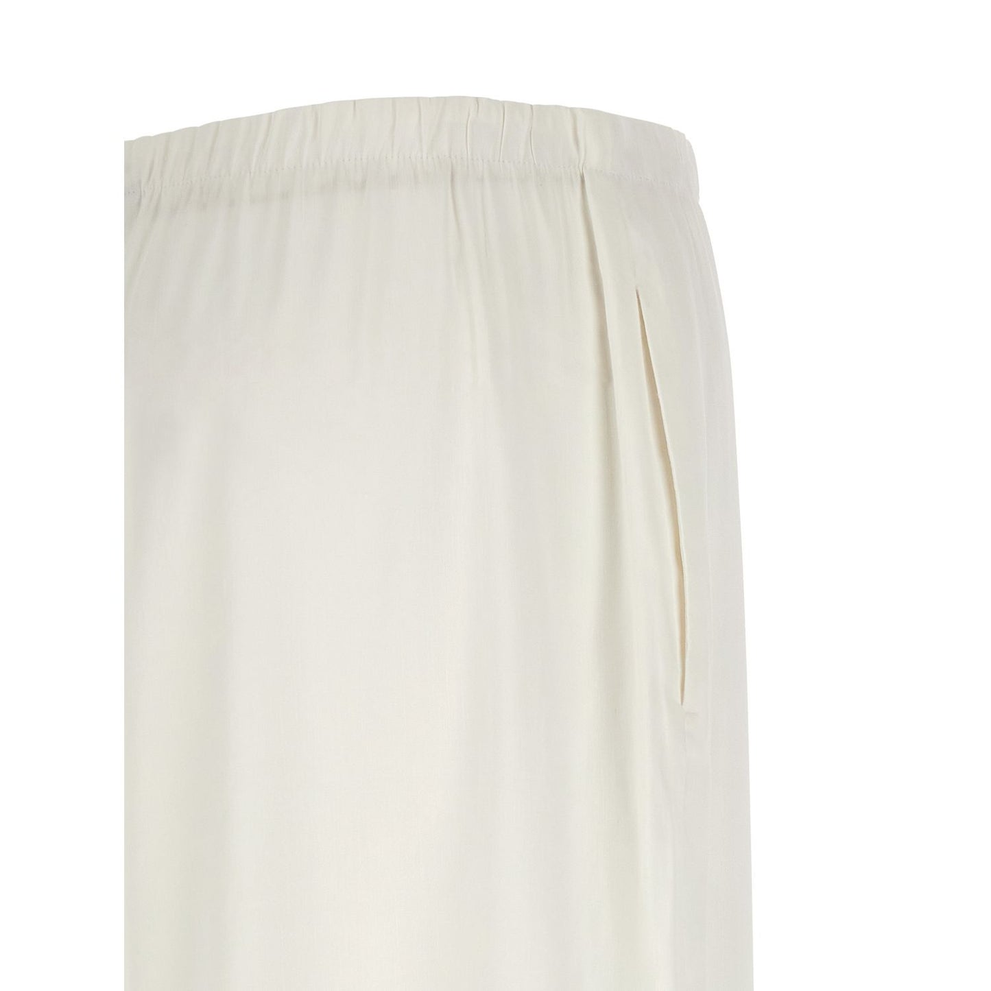 Max Mara White Linen Casual Pants