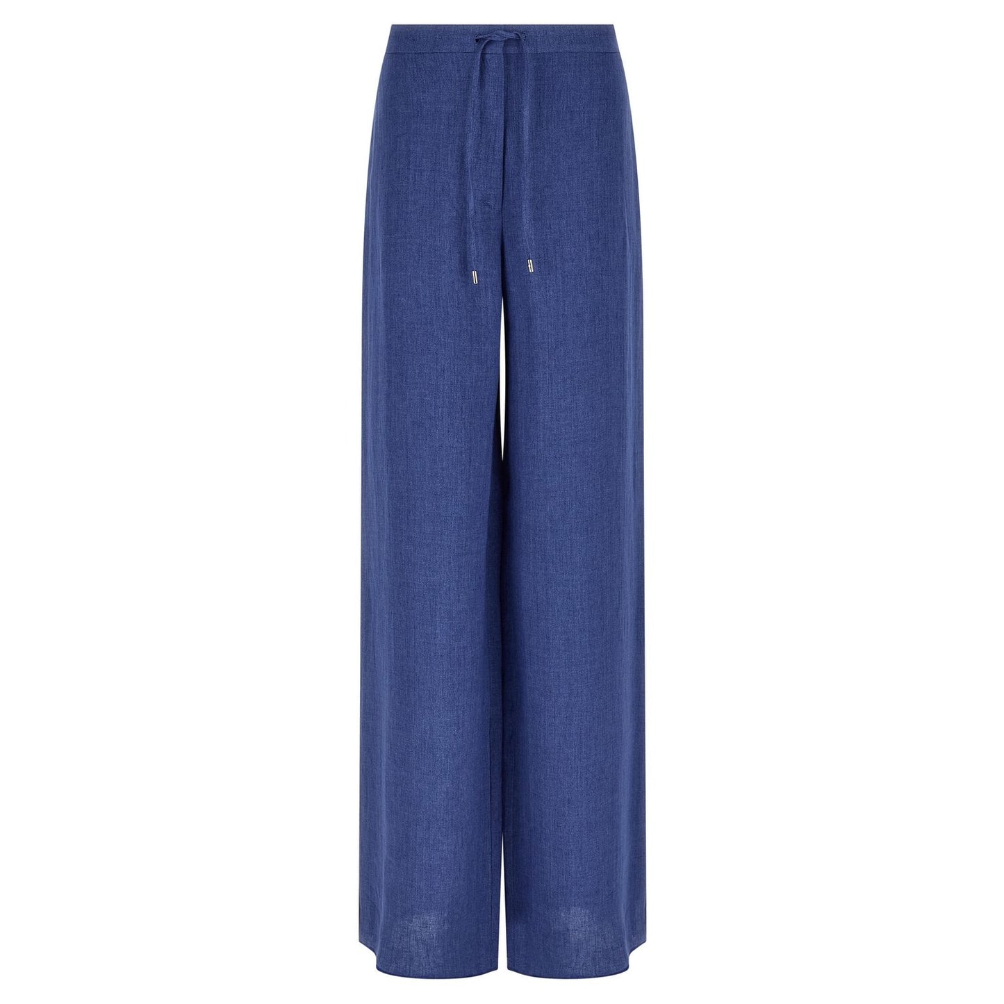 Max Mara Blue Linen Casual Pants