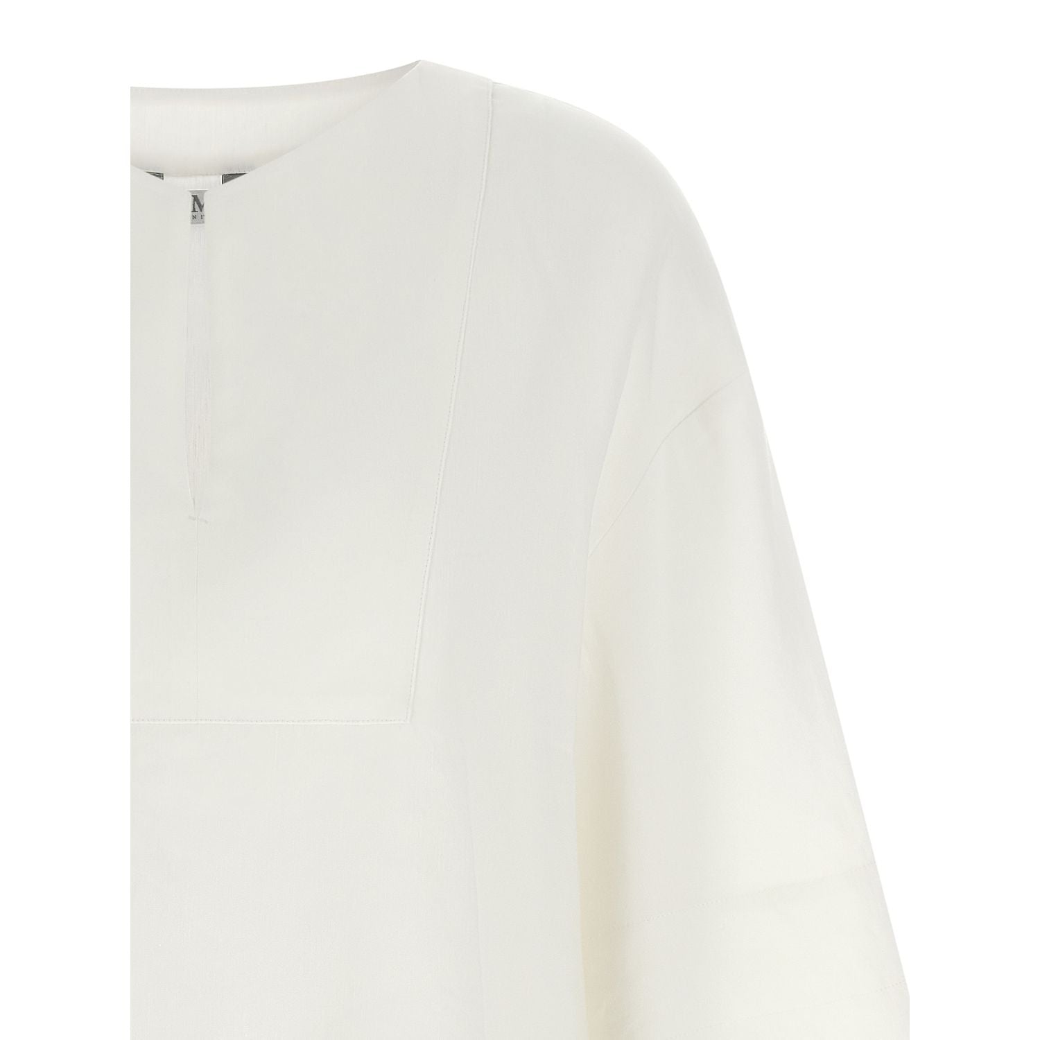 Max Mara White Linen Blouse