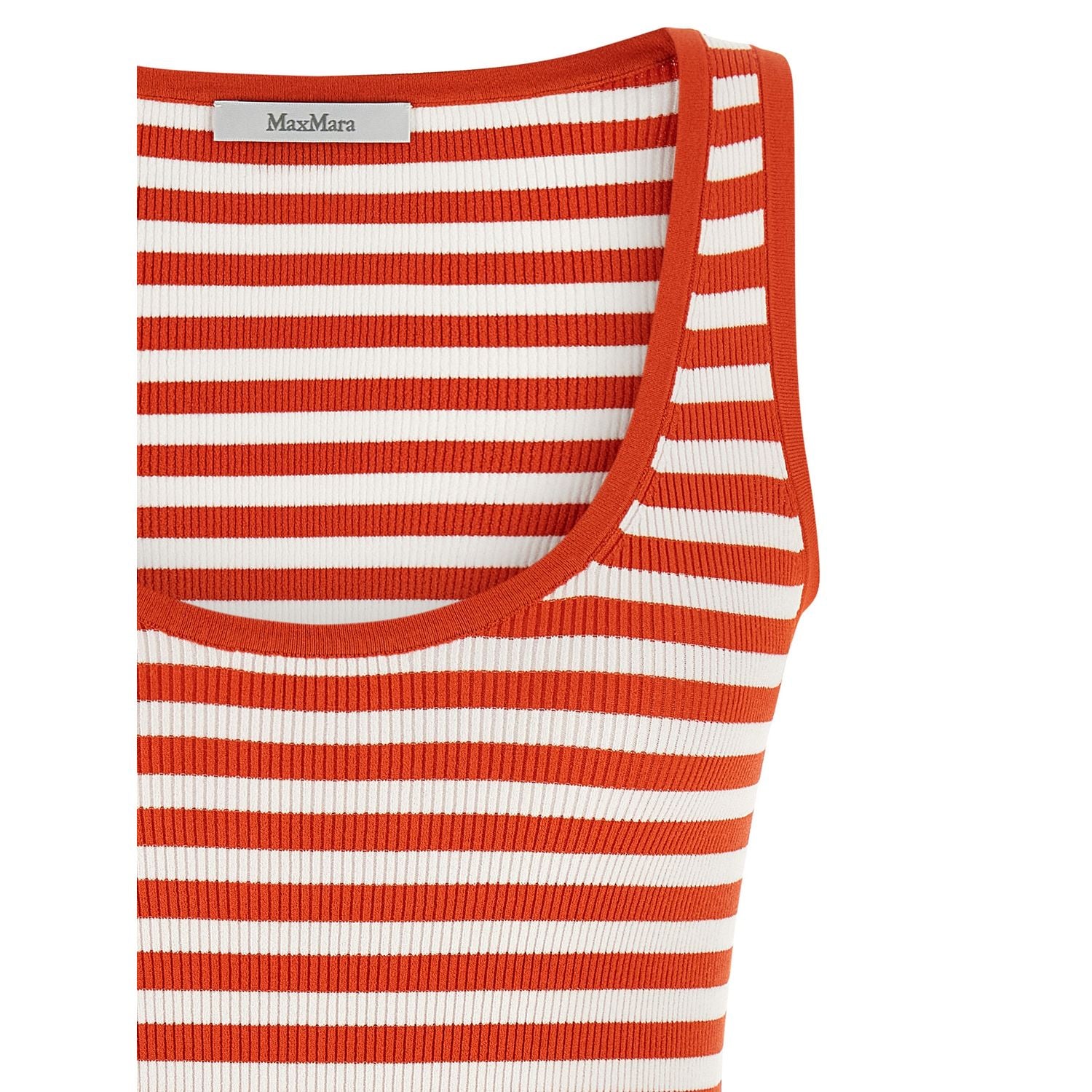 Max Mara Multicolor Viscose Sleeveles T-Shirt