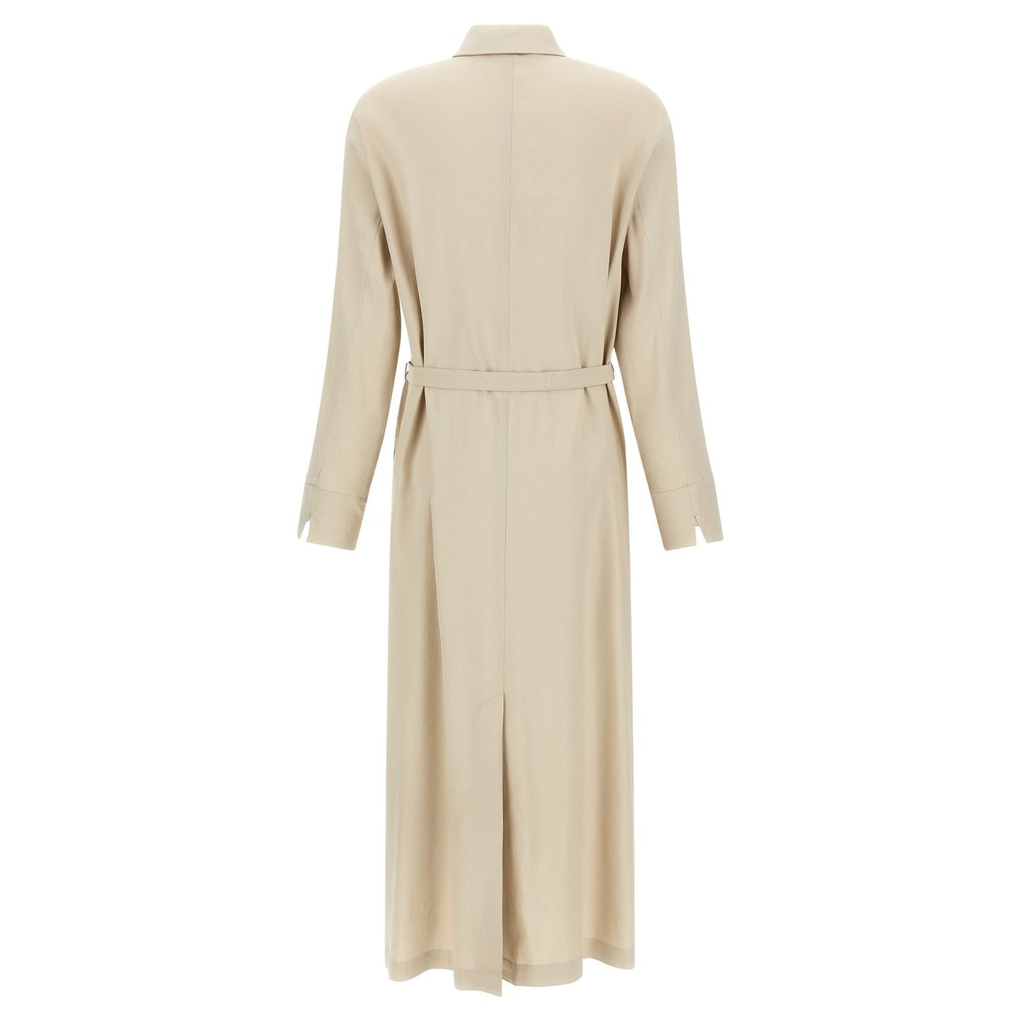 Max Mara Beige Linen Long Dress