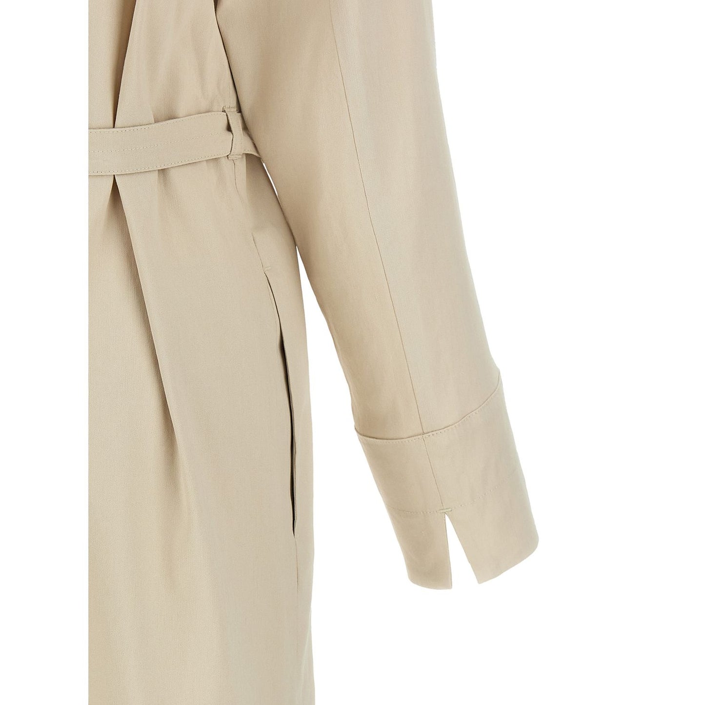 Max Mara Beige Linen Long Dress
