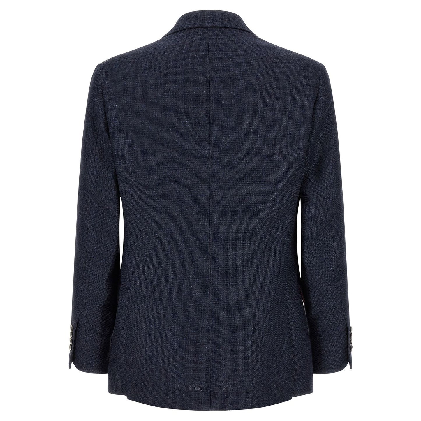 Brunello Cucinelli Blue Silk Two-Piece Suit