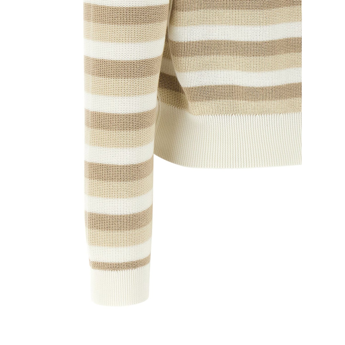 Brunello Cucinelli Beige Cotton Cardigan