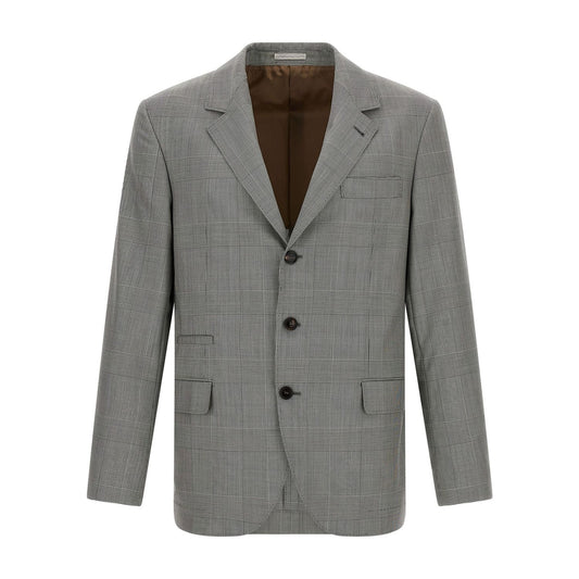 Brunello Cucinelli Gray Virgin Wool Blazer