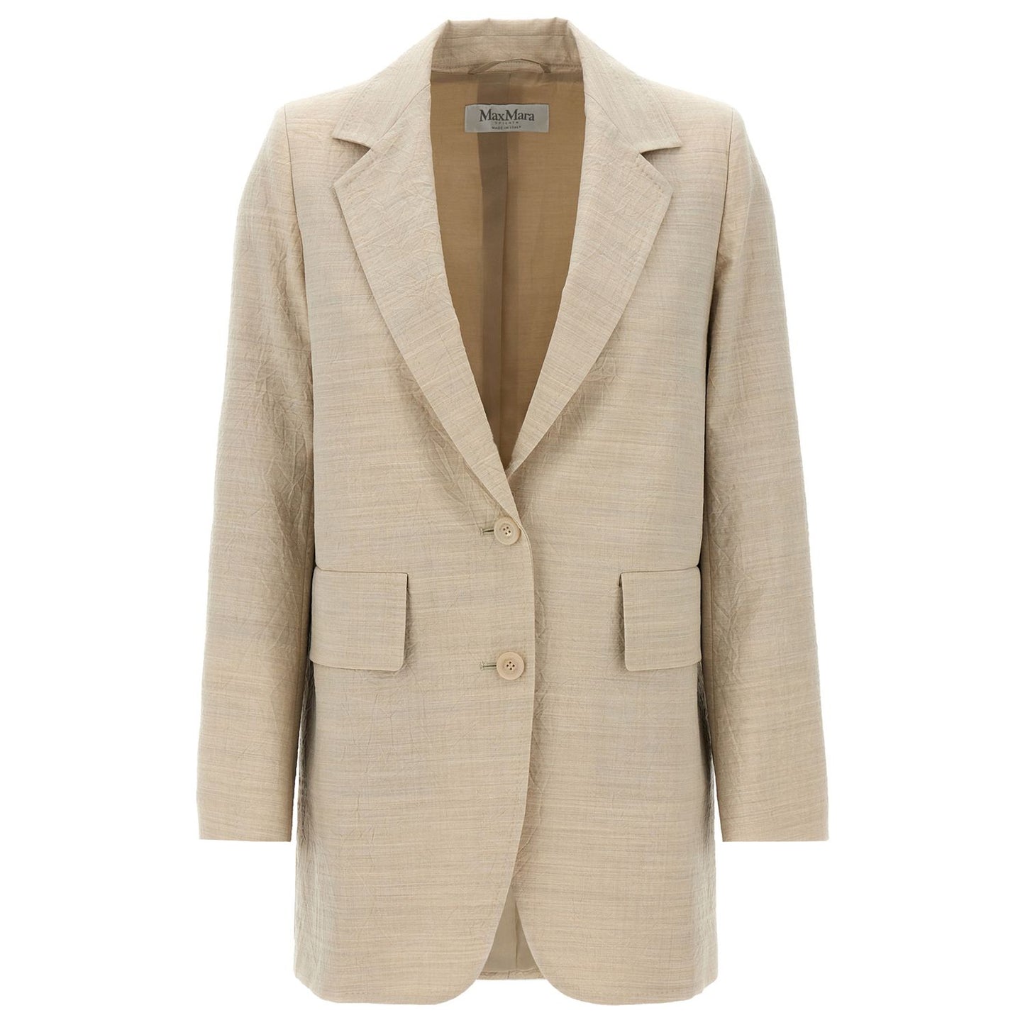 Max Mara Beige Virgin Wool Blazer