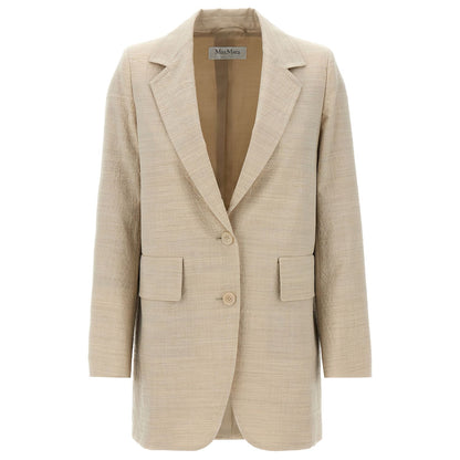 Max Mara Beige Virgin Wool Blazer